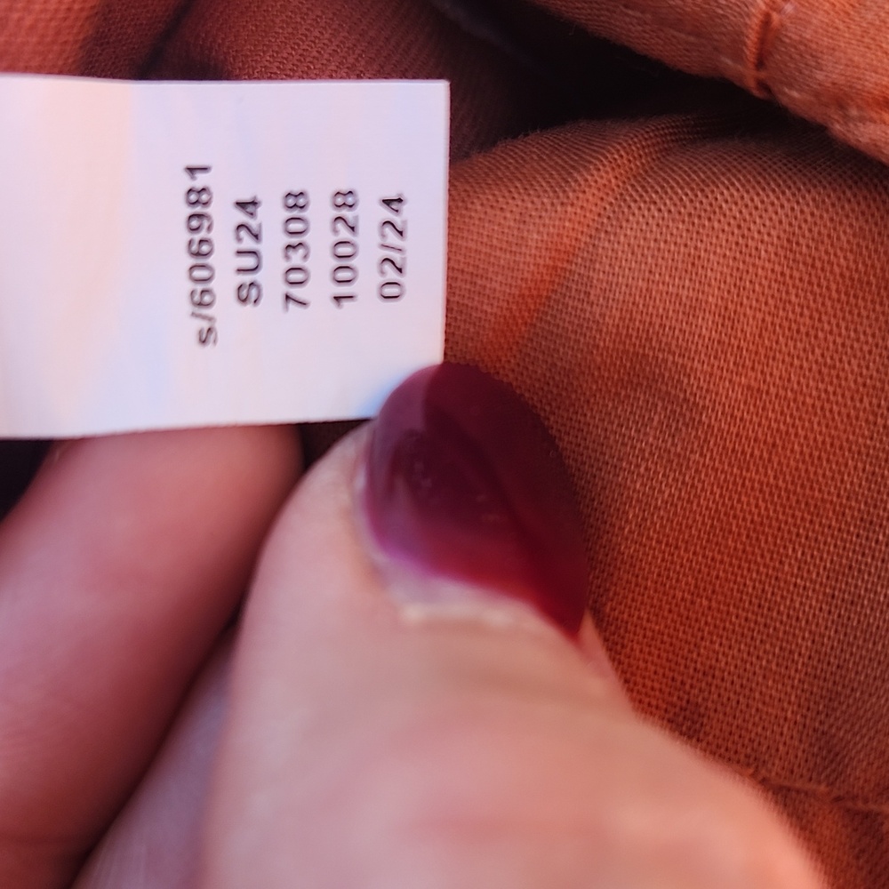 LOFT NWT The Monroe Slim Pants In Rust, 97% Cotton, Size 8 - Picture 8 of 8